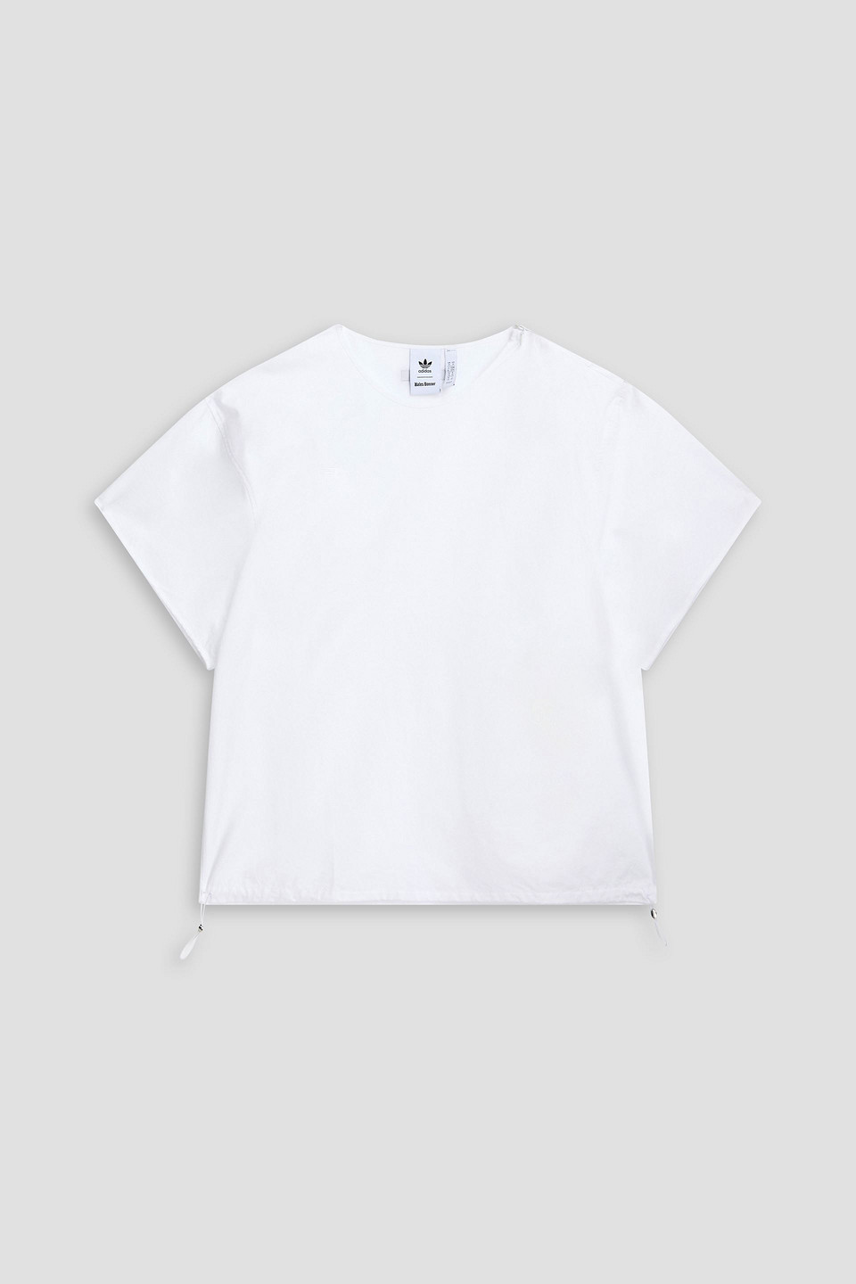 adidas - cotton-poplin t-shirt - white - xs