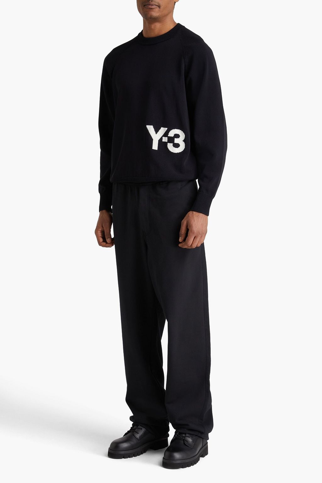Y-3 French cotton-blend terry sweatpants