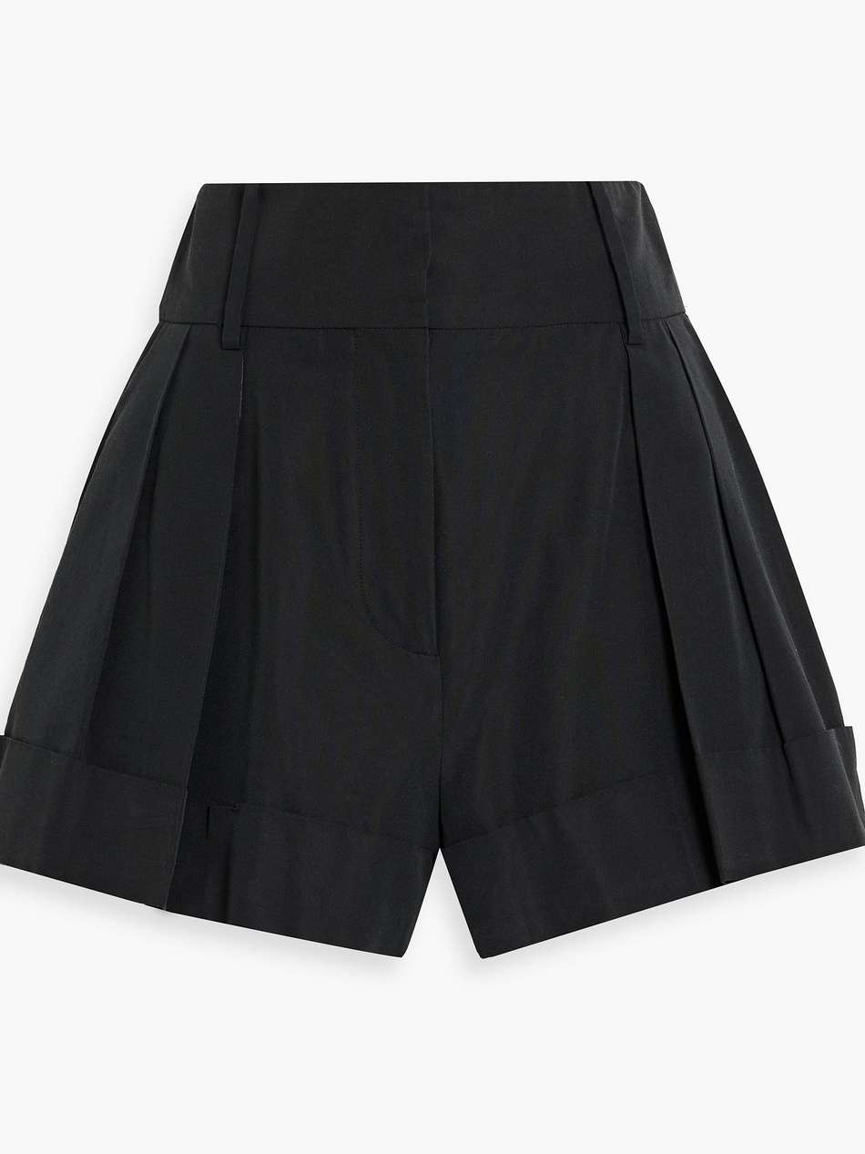 cotton-faille shorts
