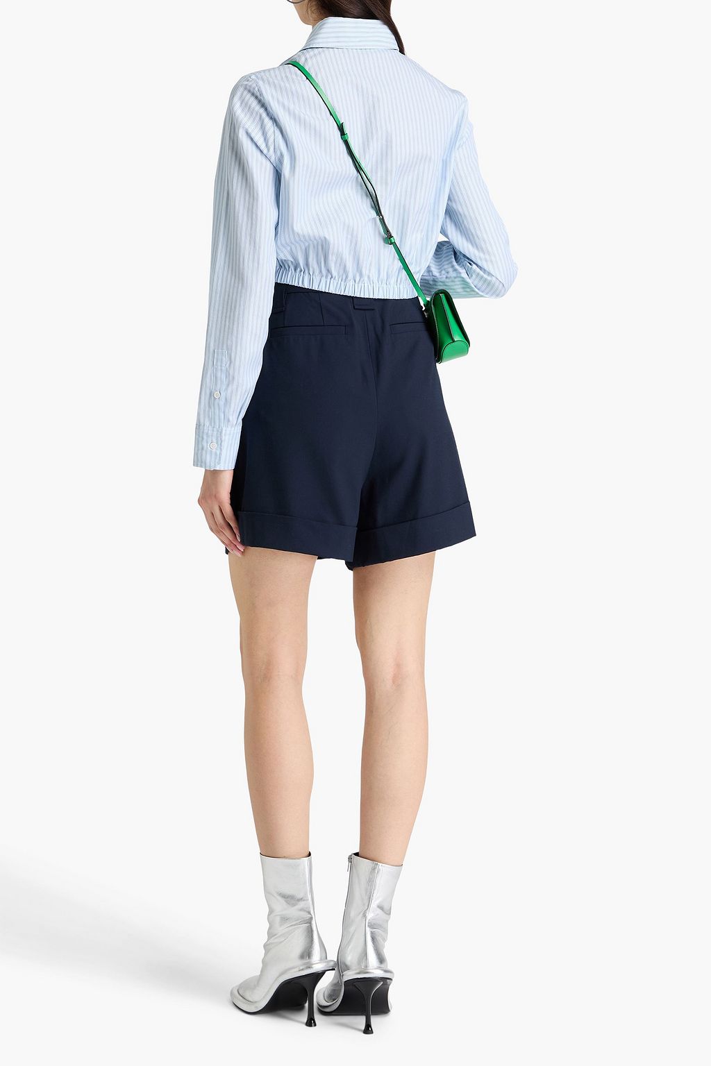 GANNI ツイル ショートパンツ タック入り