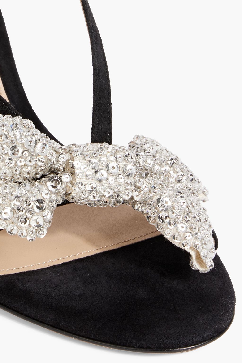 CHLOÉ Oli bow-detailed suede sandals