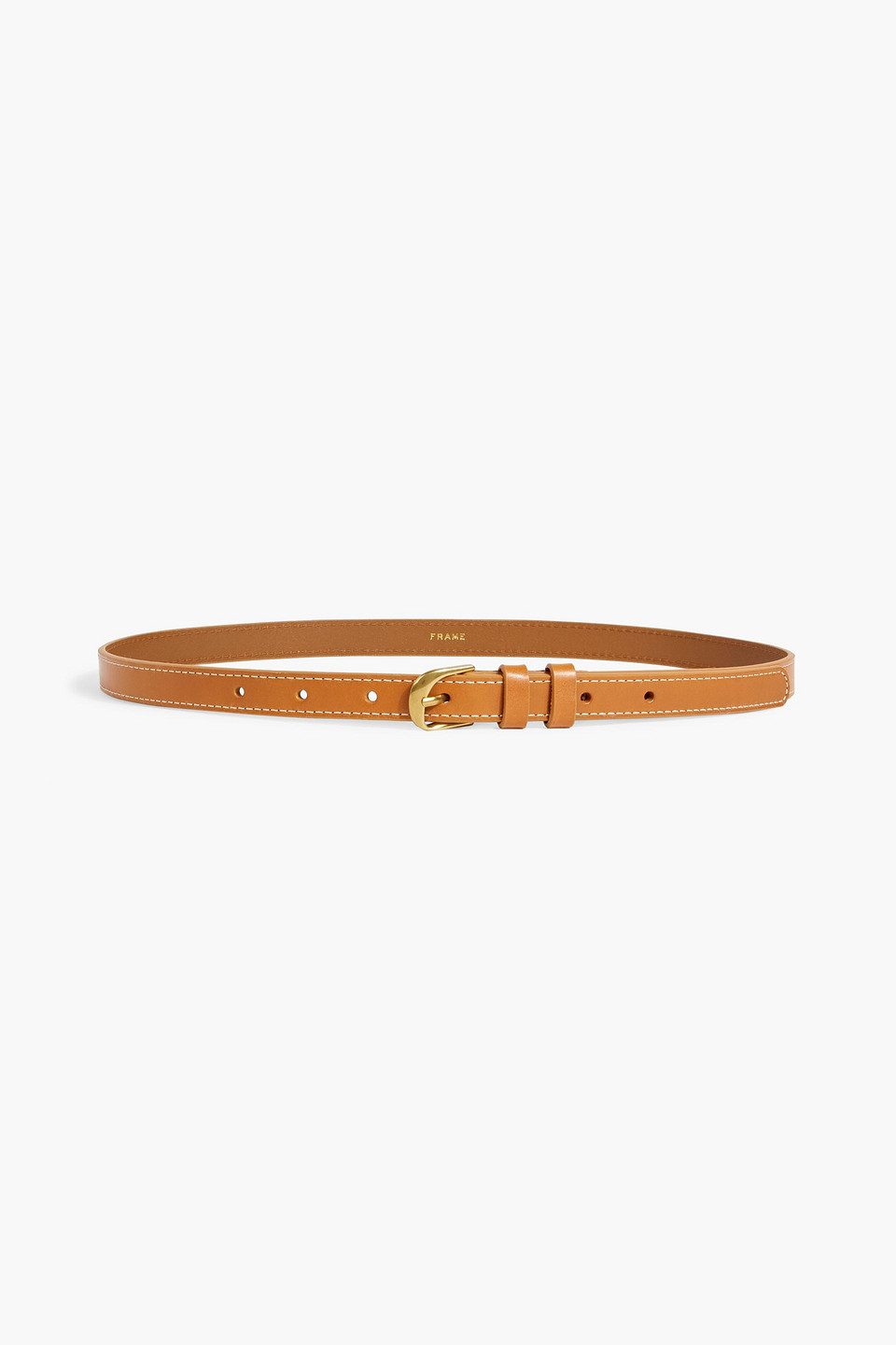 Frame Leather Belt In Tan