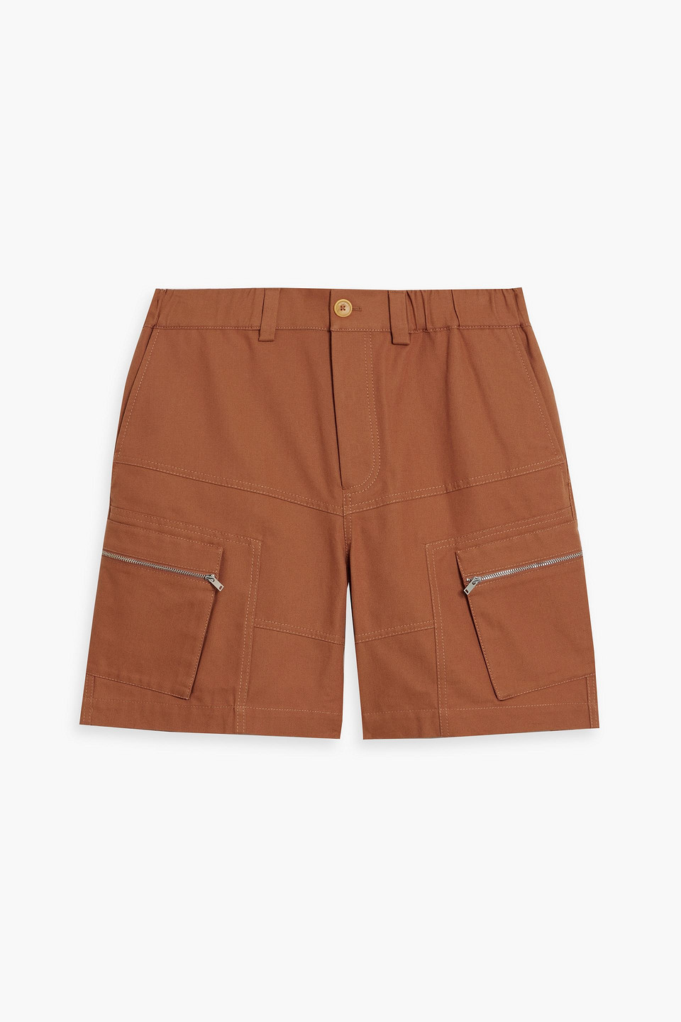 Jacquemus Brasol Cotton-canvas Shorts In Light Brown