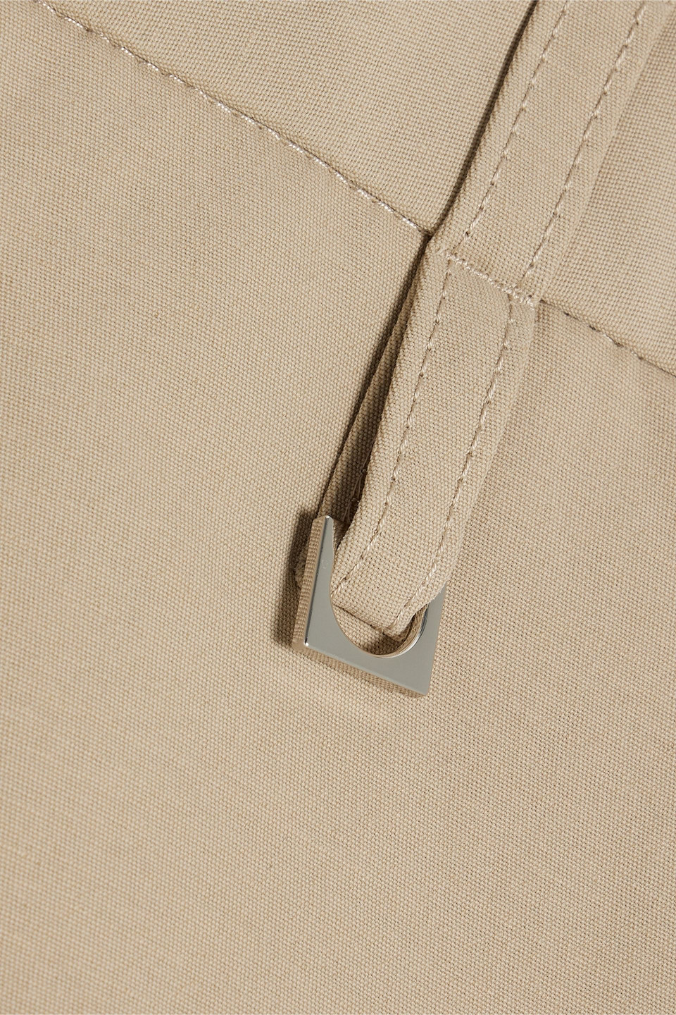 Jacquemus Piccinni Cotton-blend Pants In Beige