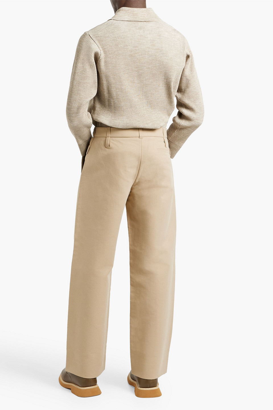 Jacquemus Piccinni Cotton-blend Pants In Beige