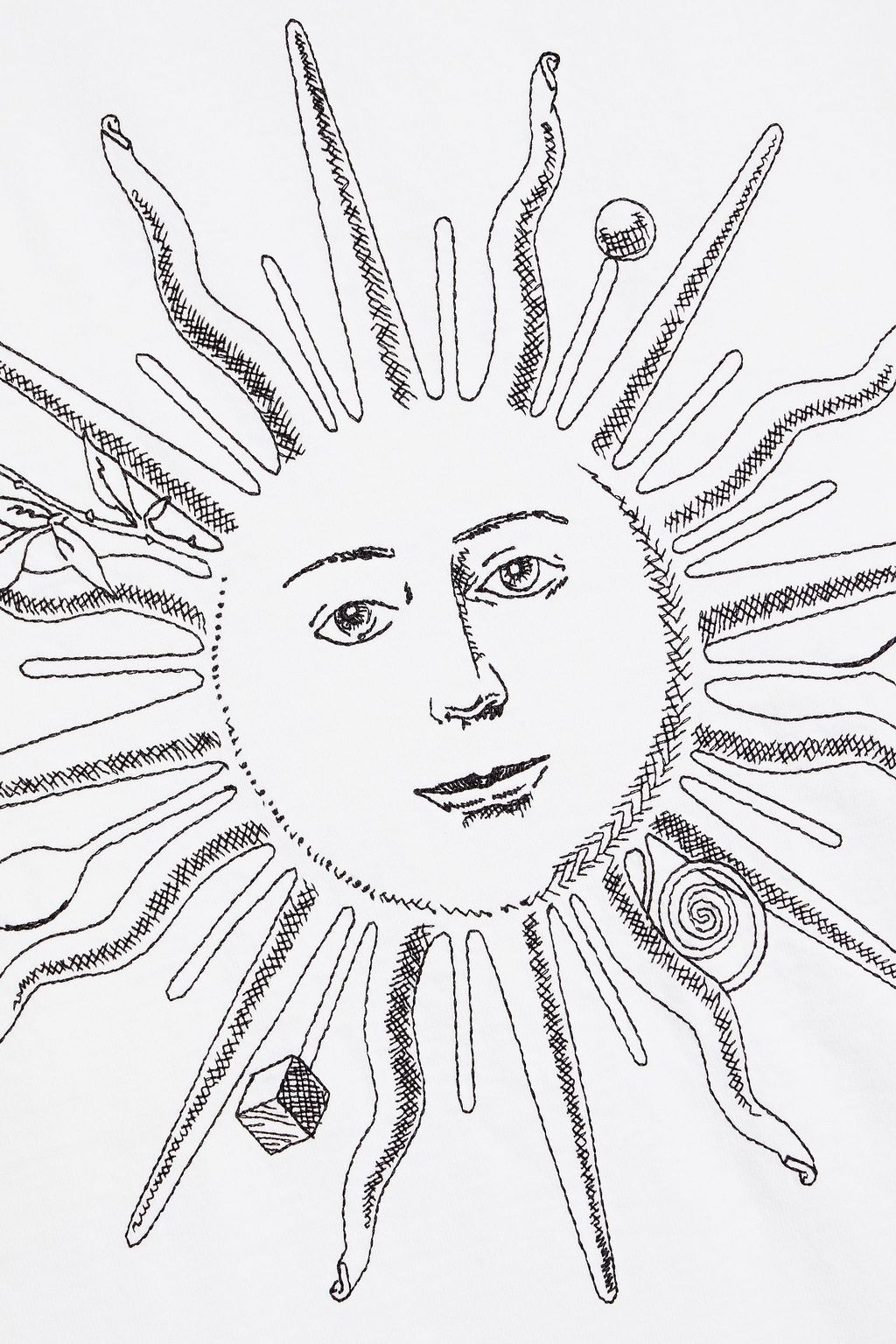 JACQUEMUS Soleil embroidered cotton-jersey T-shirt