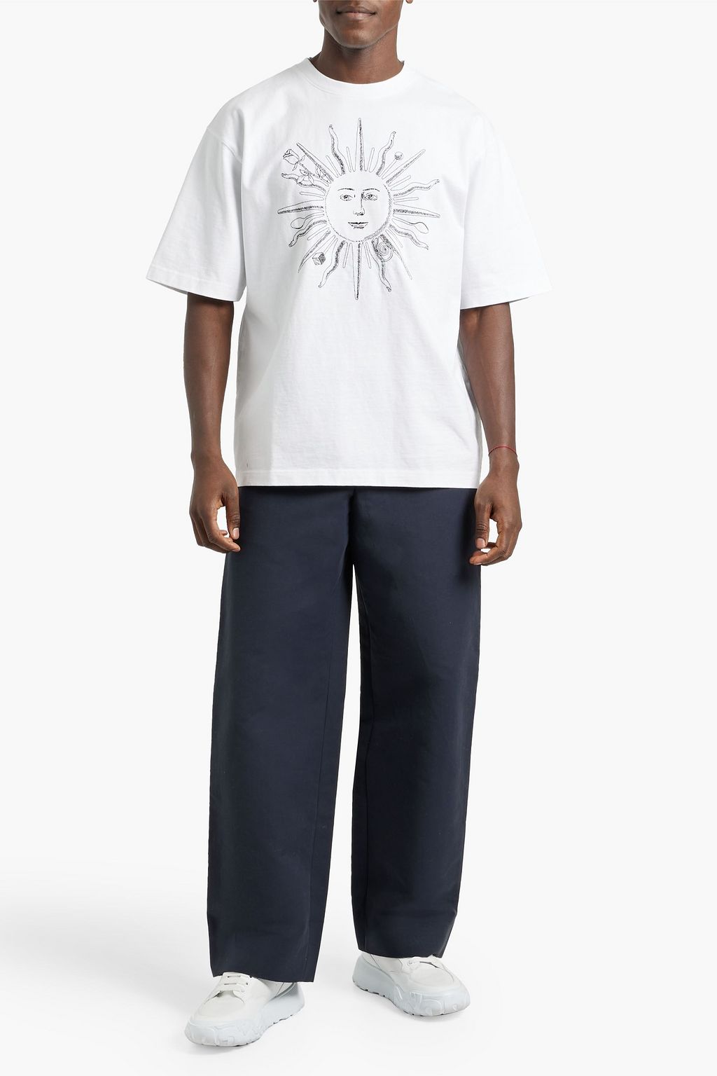 JACQUEMUS Soleil embroidered cotton-jersey T-shirt