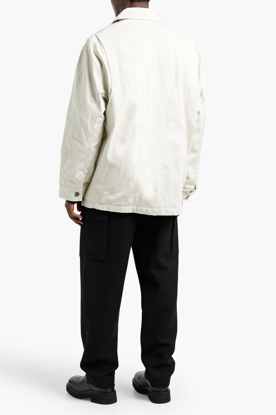 Jacquemus Pescadou Cotton-twill Jacket In Off-white