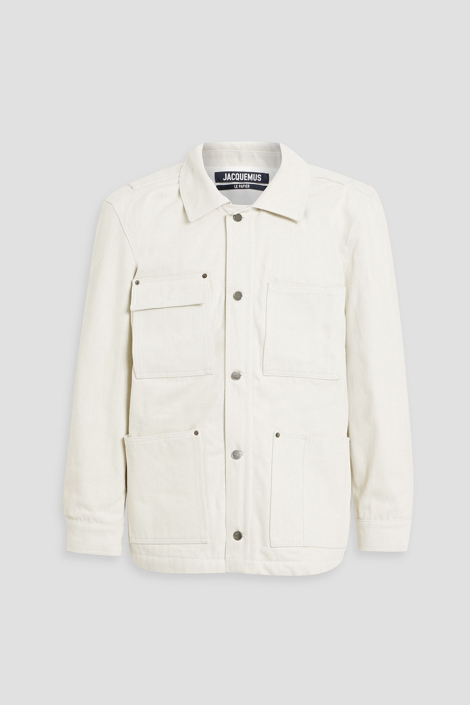 Jacquemus Pescadou Cotton-twill Jacket In Off-white
