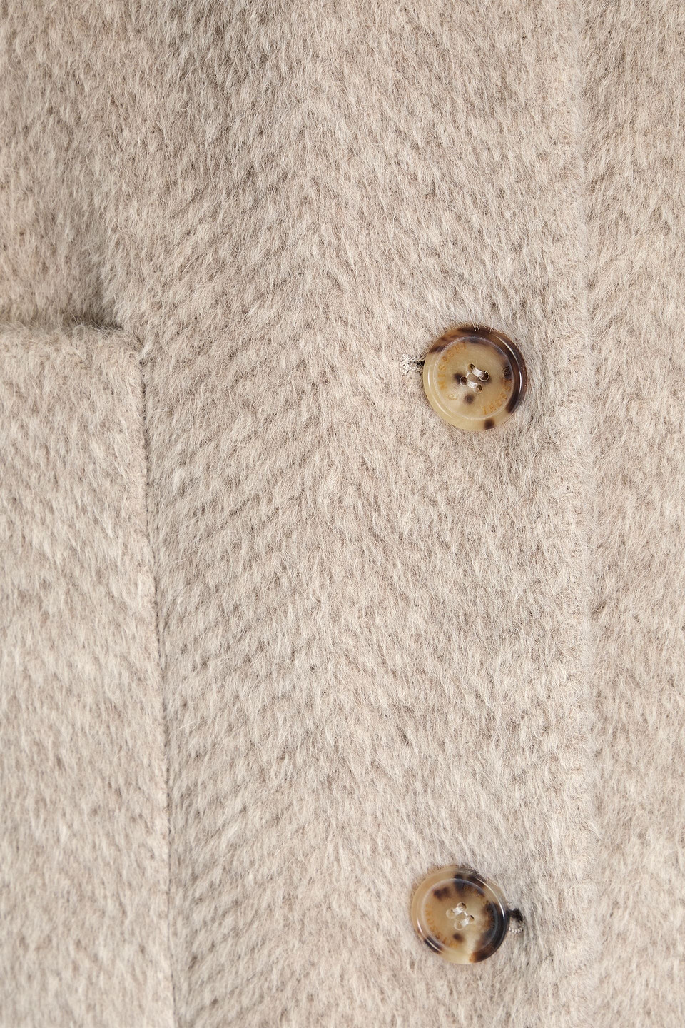 Missoni Mantel Aus Einer Alpakamischung Mit Fischgratmuster In Neutral
