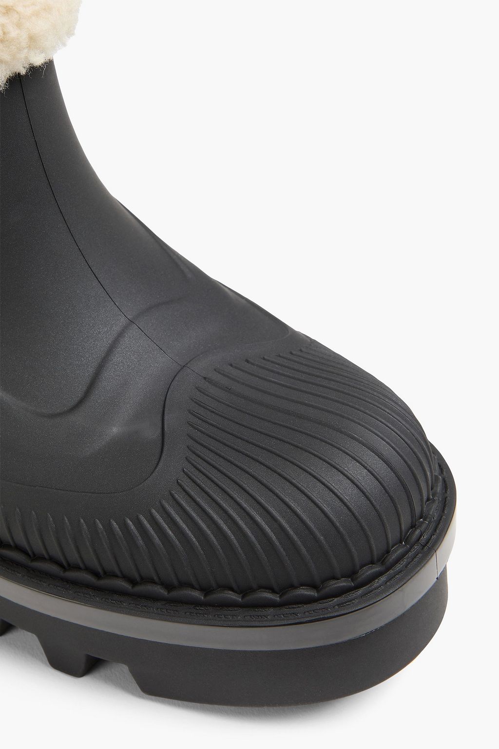 CHLOÉ Raina shearling-trimmed TPU ankle boots