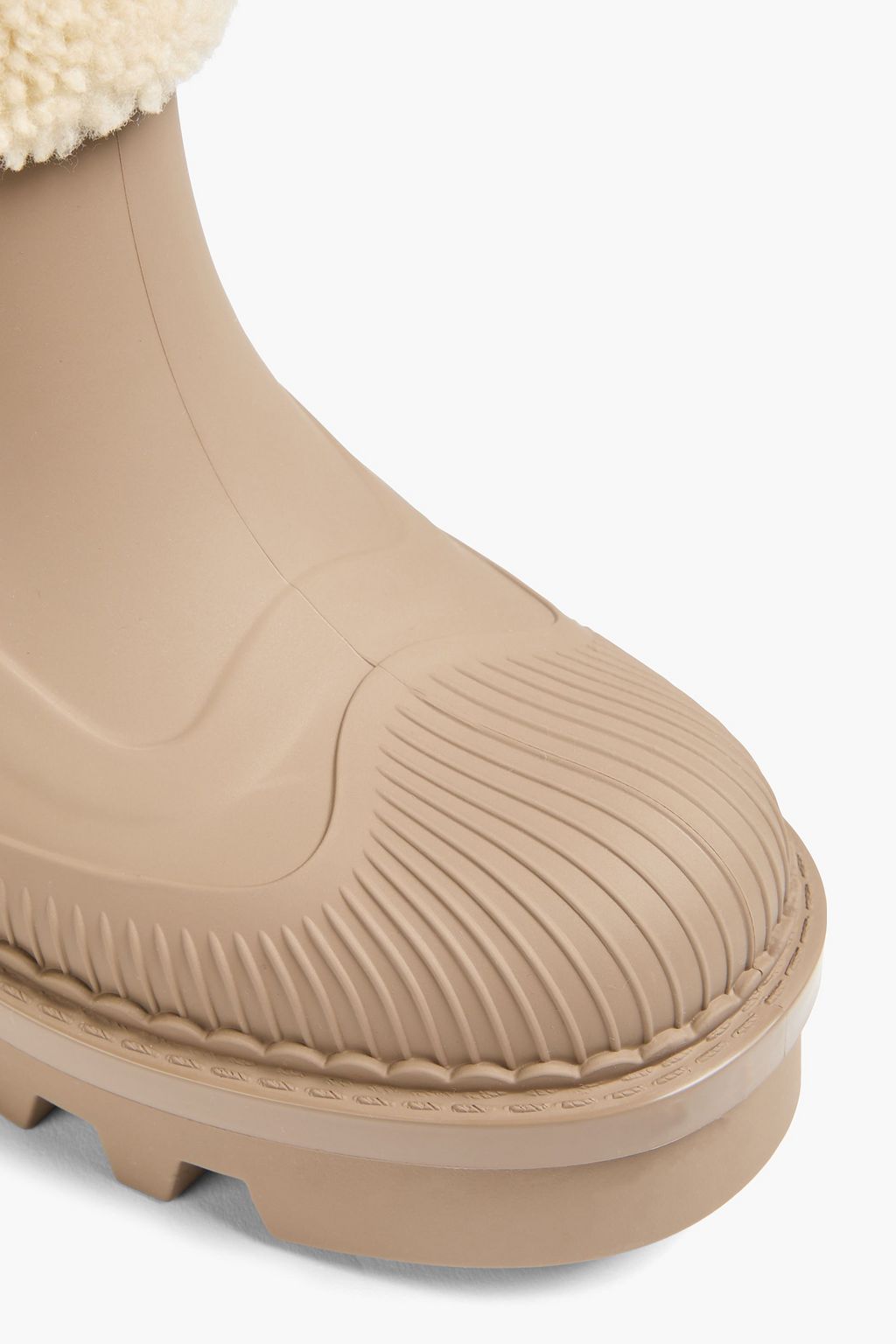 CHLOÉ Raina shearling-trimmed TPU ankle boots