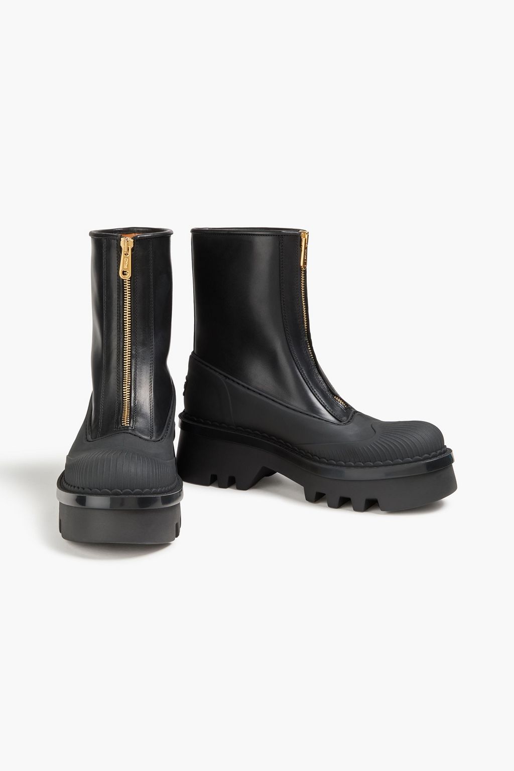 CHLOÉ Raina TPU-trimmed leather ankle boots