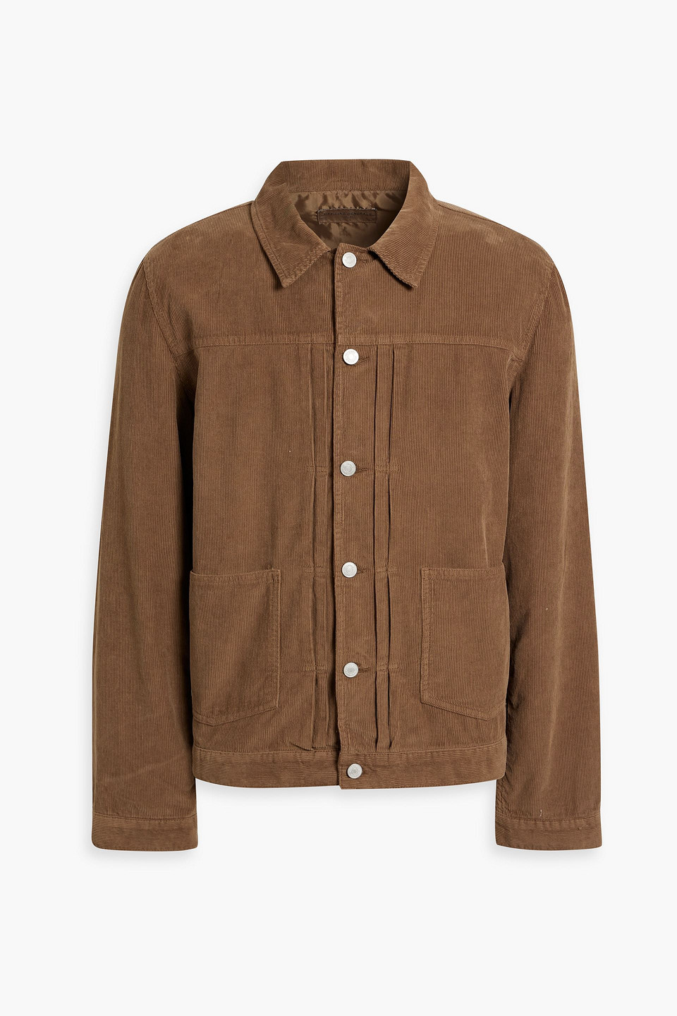 Officine Generale Leo Cotton-corduroy Jacket In Brown
