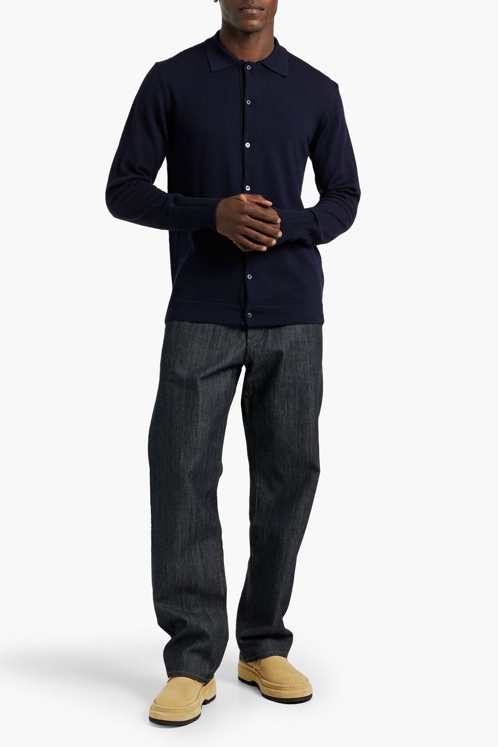OFFICINE GÉNÉRALE Brent merino wool cardigan