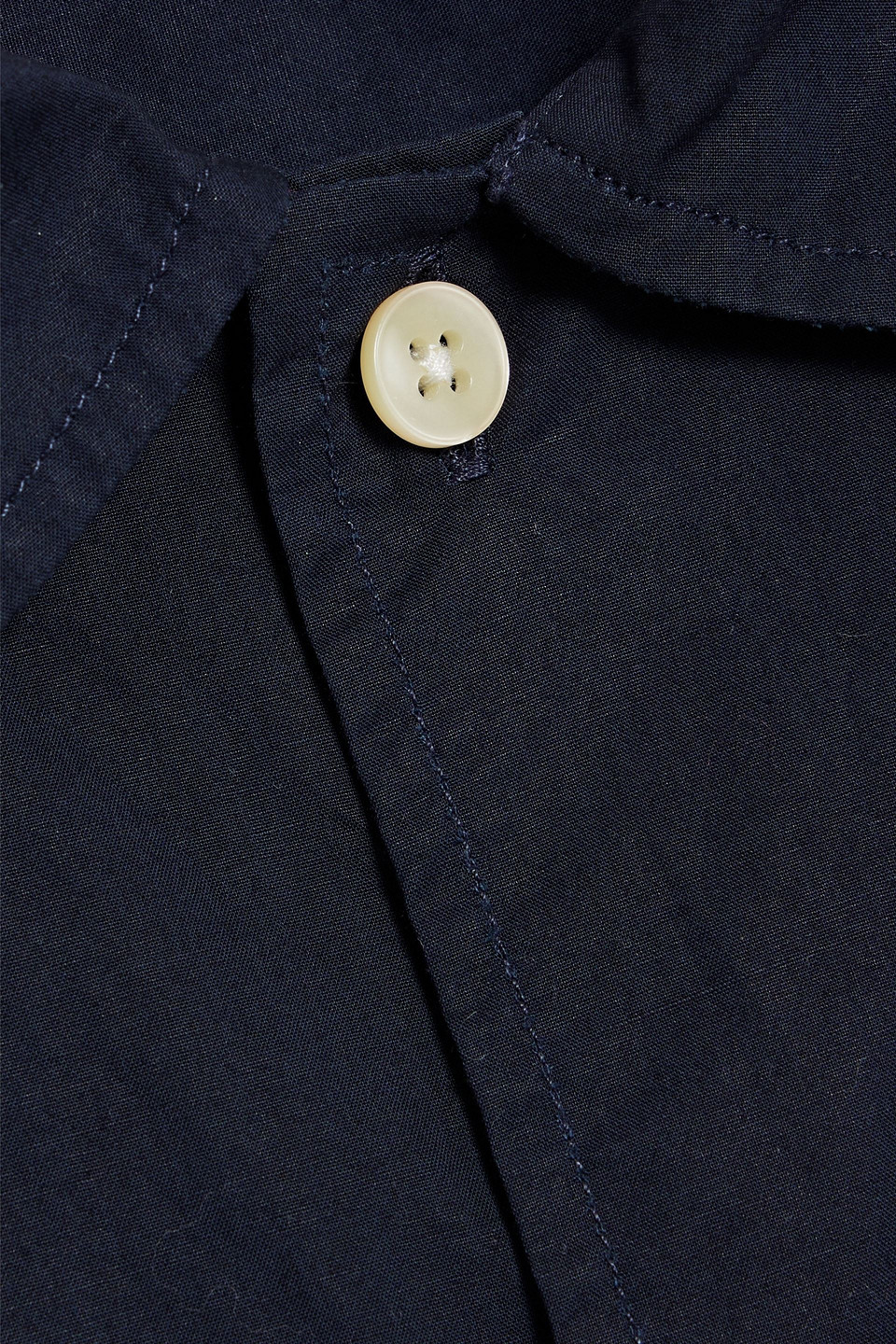 Officine Generale Eloan Cotton-poplin Shirt In Navy