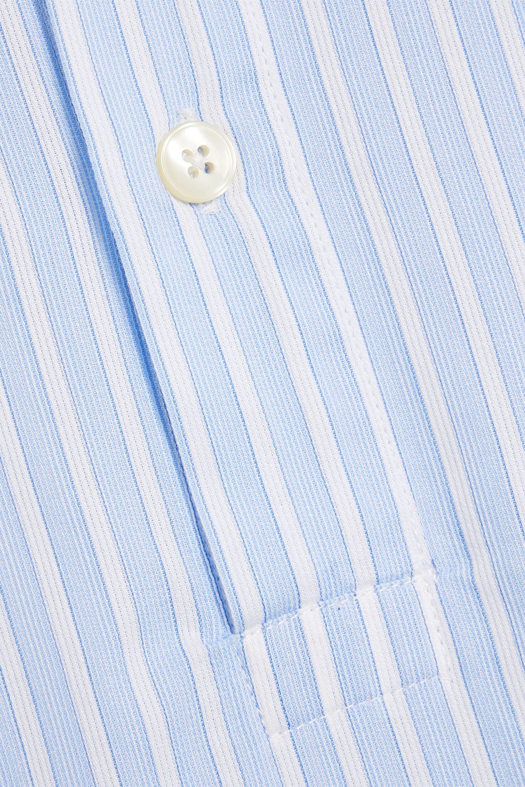 OFFICINE GÉNÉRALE Pedro striped cotton-poplin shirt