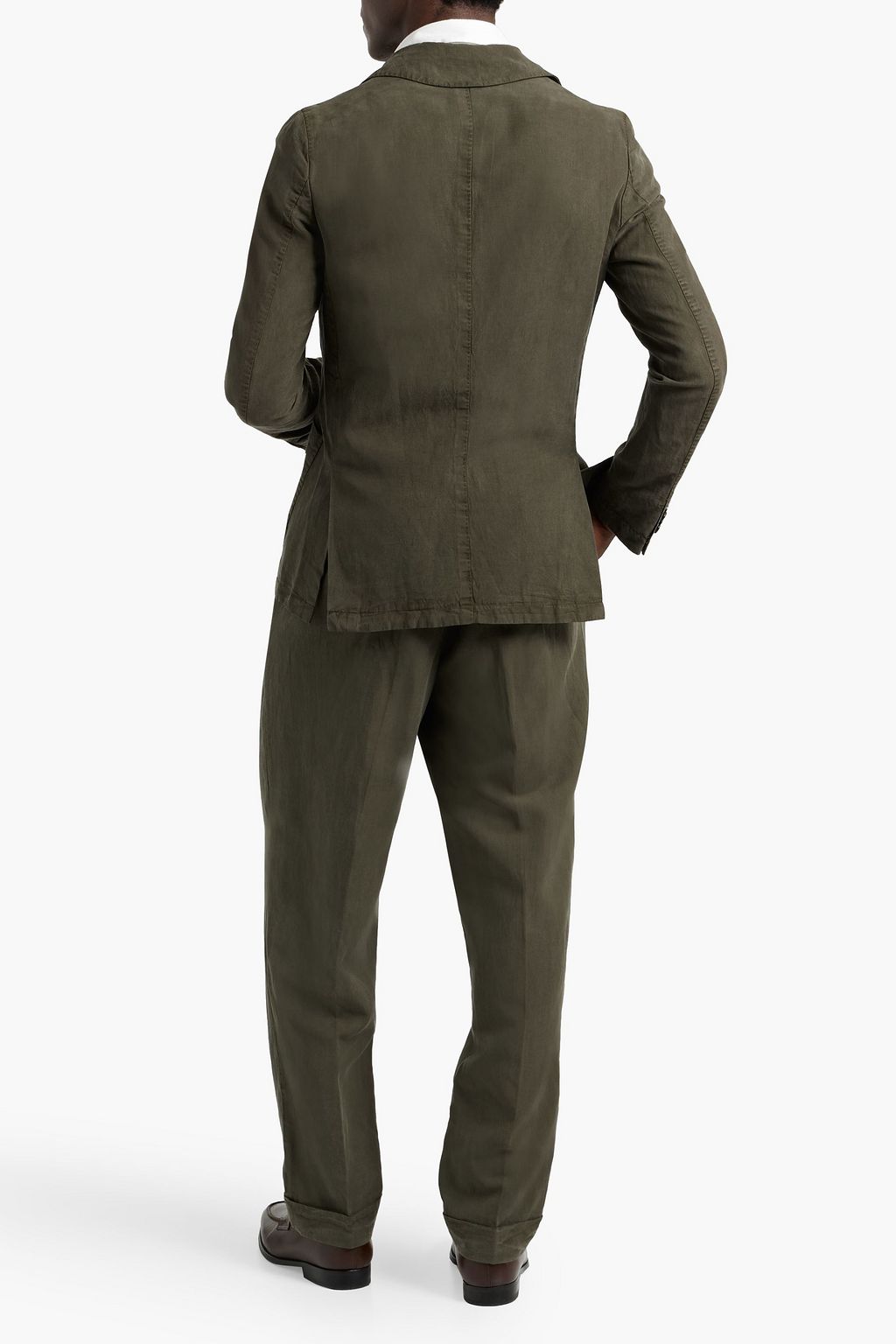 OFFICINE GÉNÉRALE Nehemiah Lyocell, cotton and linen-blend blazer