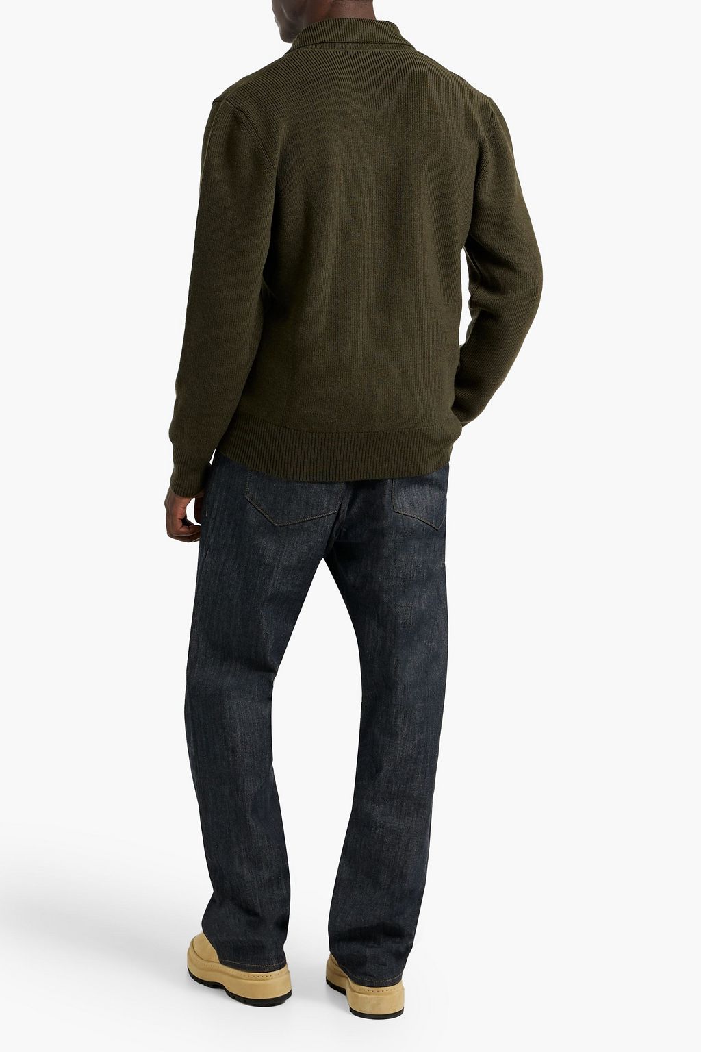 OFFICINE GÉNÉRALE Tahar ribbed merino wool cardigan