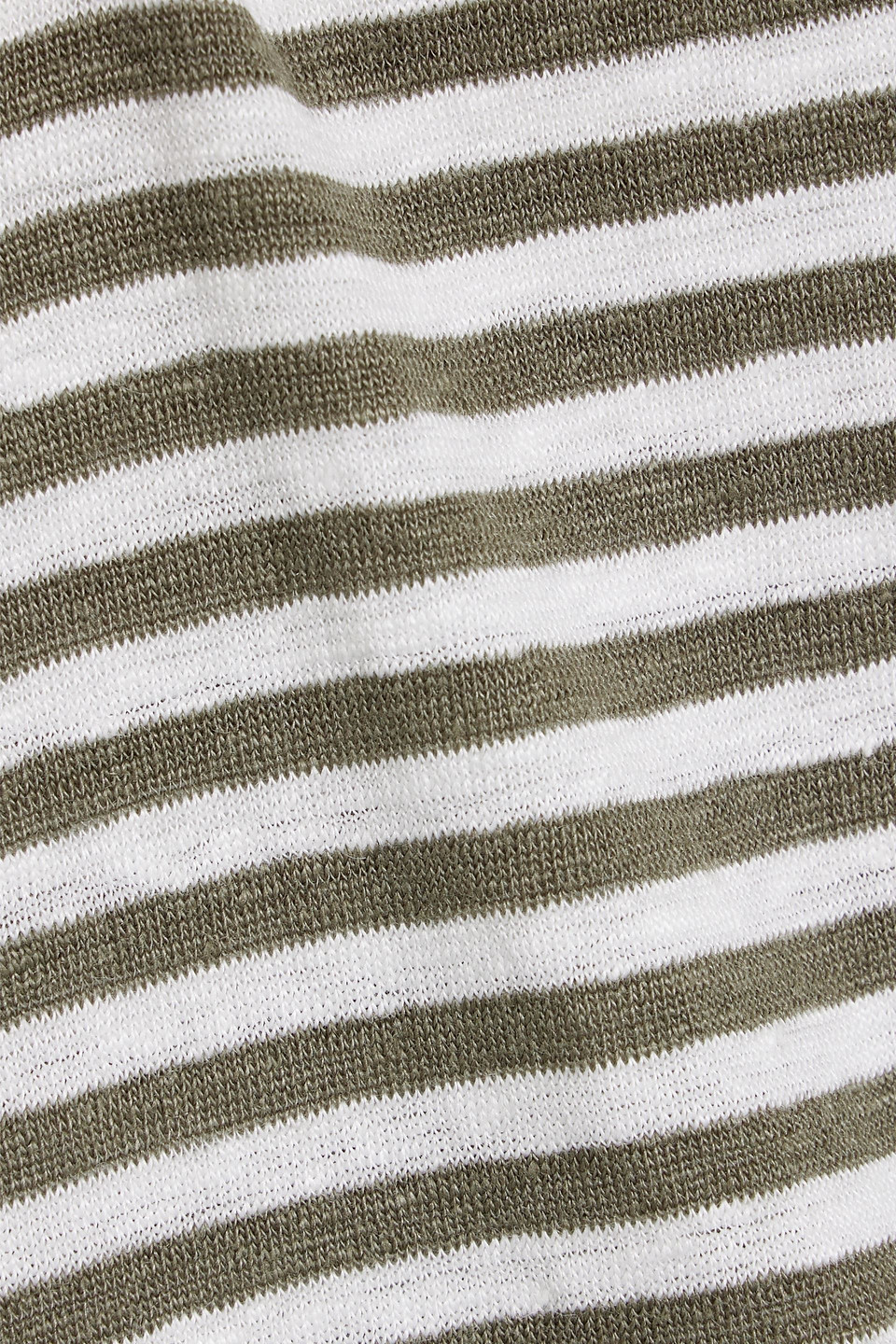 OFFICINE GENERALE STRIPED LINEN-BLEND JERSEY T-SHIRT