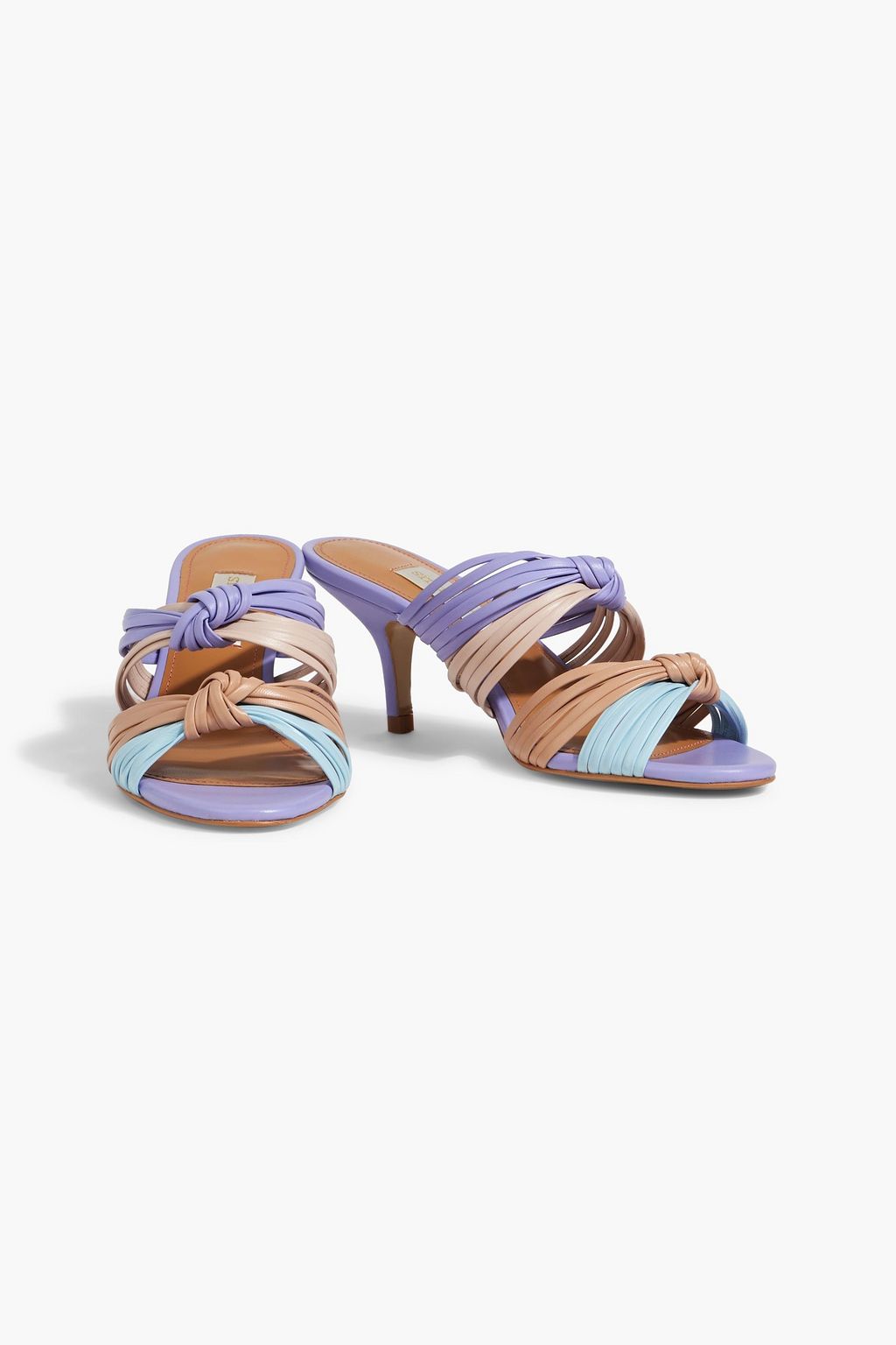 STINE GOYA Eli knotted leather mules