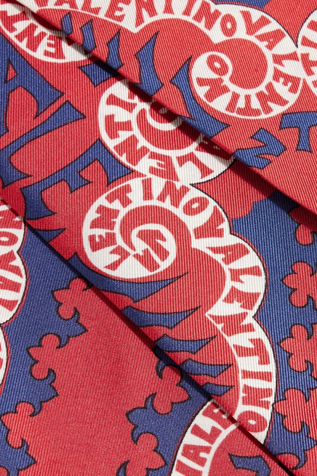 VALENTINO GARAVANI Printed silk-twill scarf