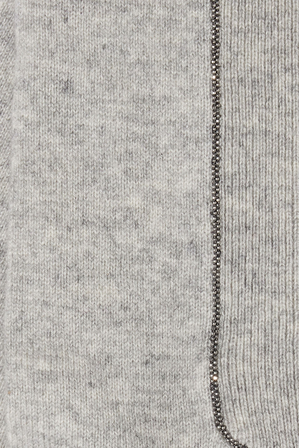 Brunello Cucinelli Bead-embellished Cashmere Gloves In Gray