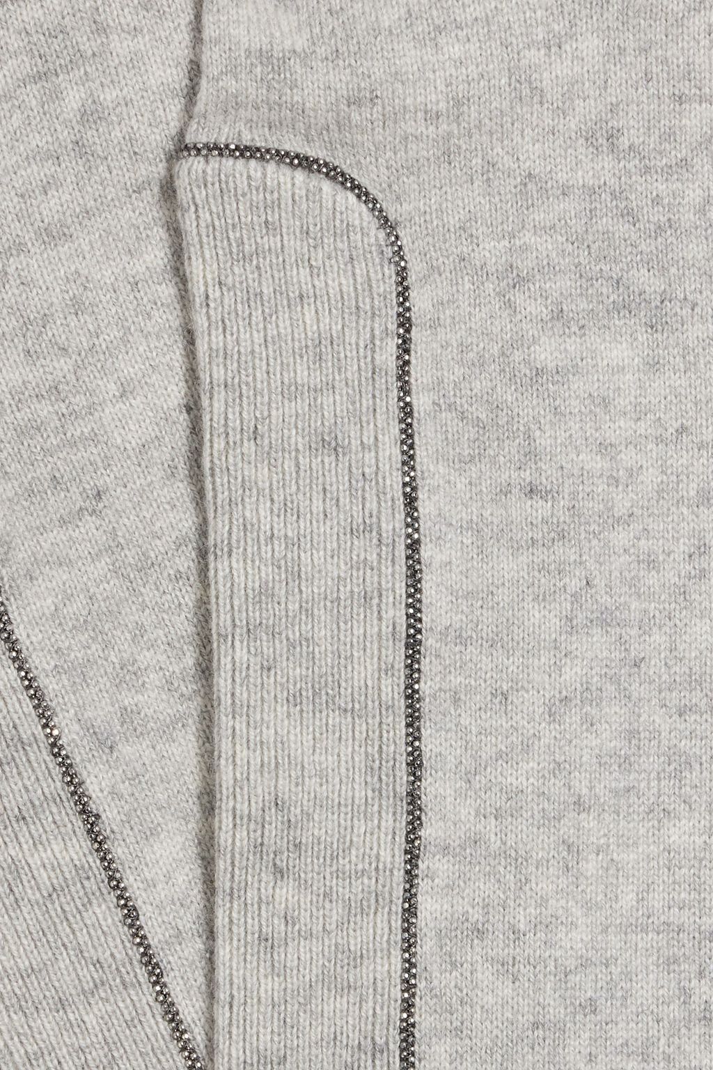 BRUNELLO CUCINELLI Bead-embellished cashmere gloves