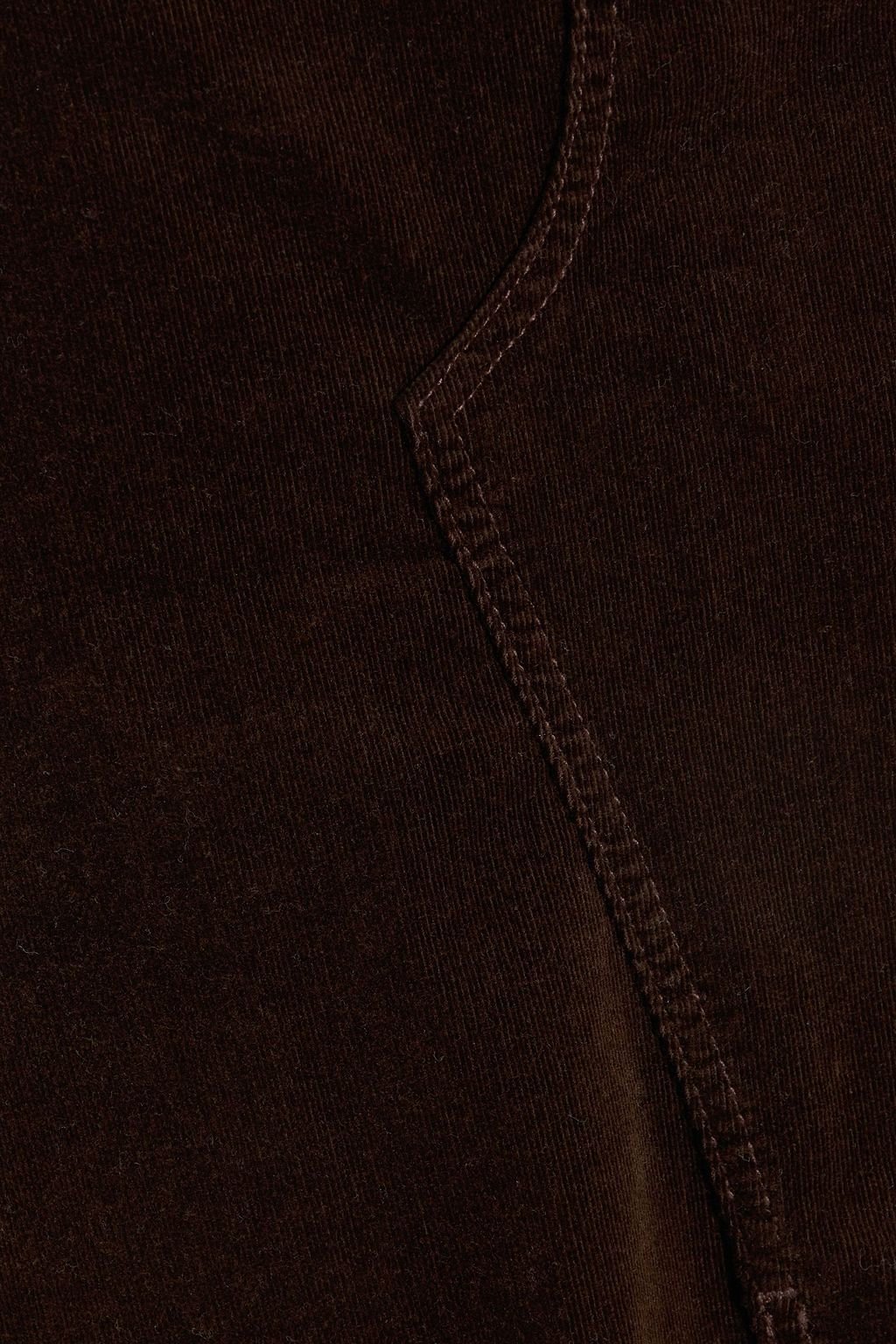 FRAME Cotton-blend corduroy midi skirt