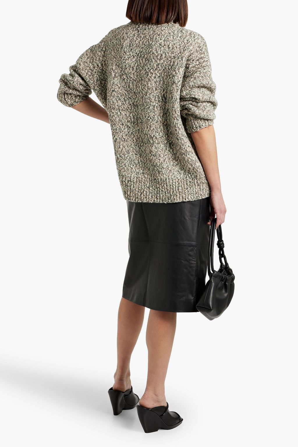 FRAME Marled wool-blend sweater