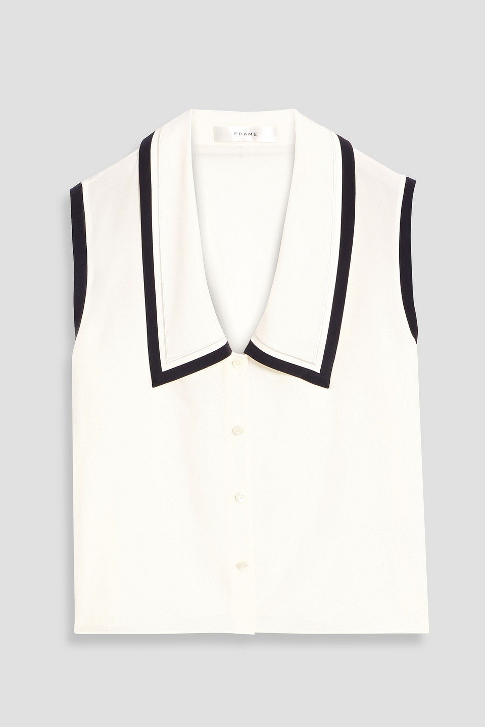 FRAME SILK-CREPE TOP