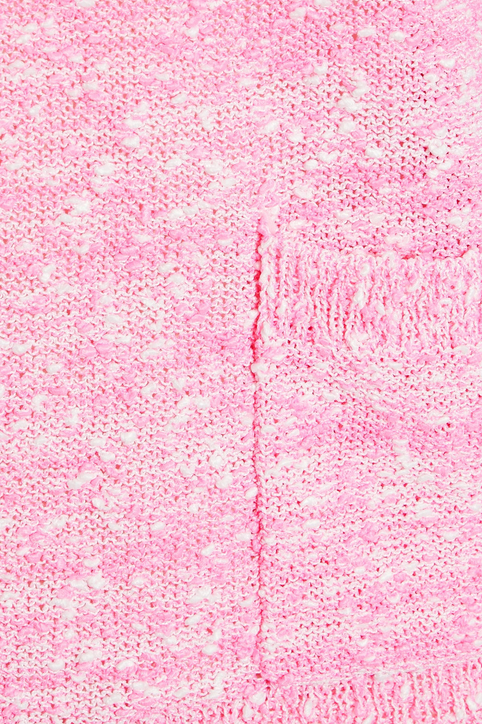 Frame Button-detailed Bouclé-knit Sweater In Pink