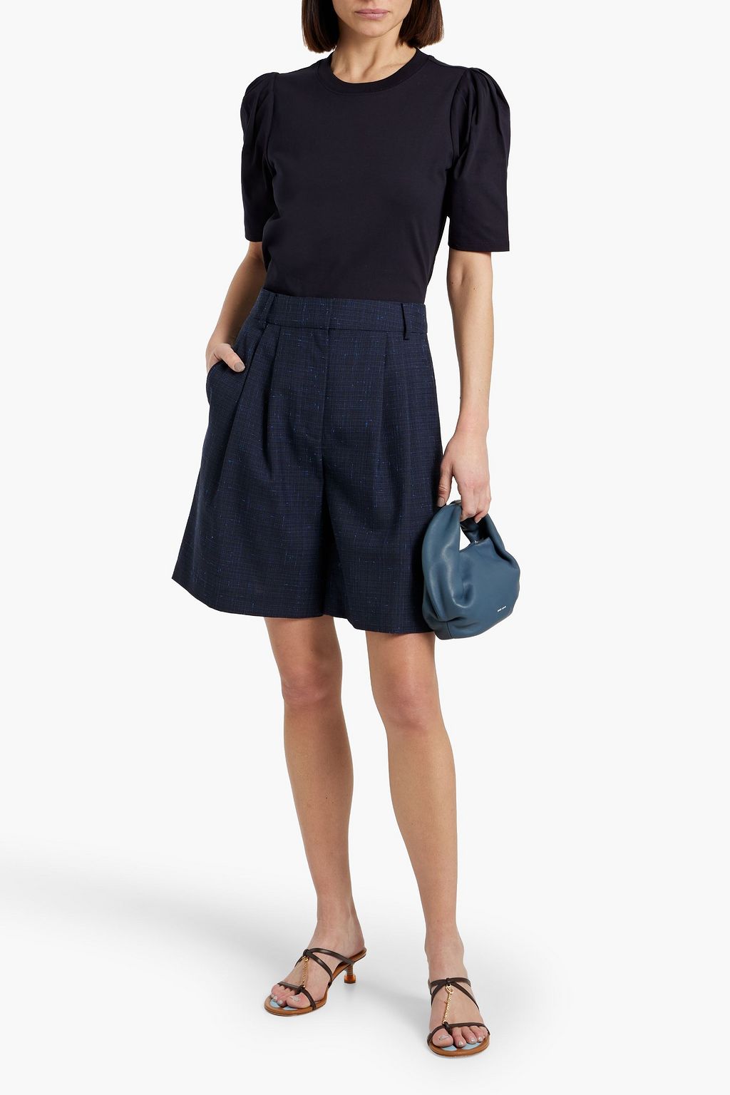 FRAME Draped Femme cotton-jersey T-shirt