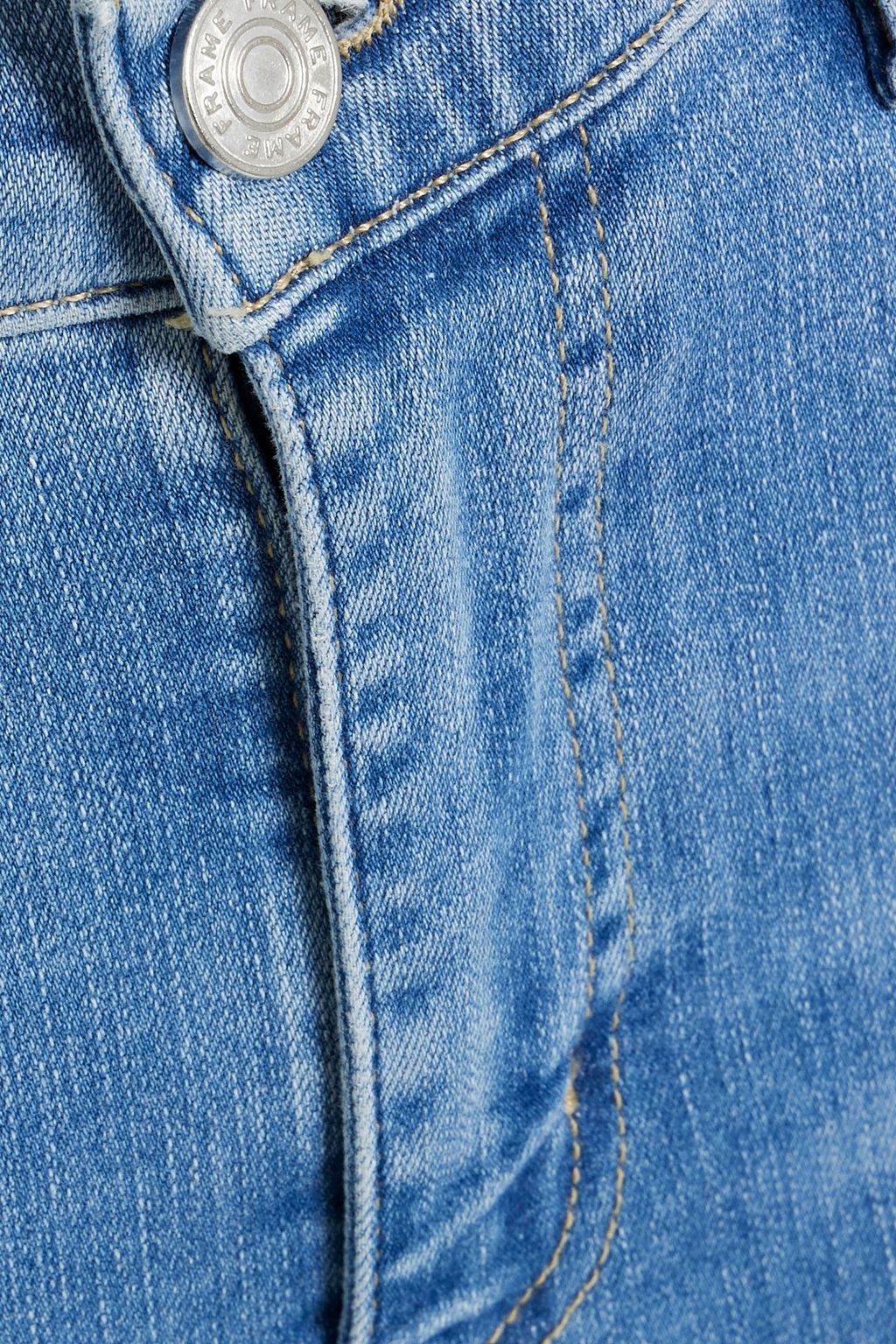 FRAME Le High Straight cropped high-rise straight-leg jeans
