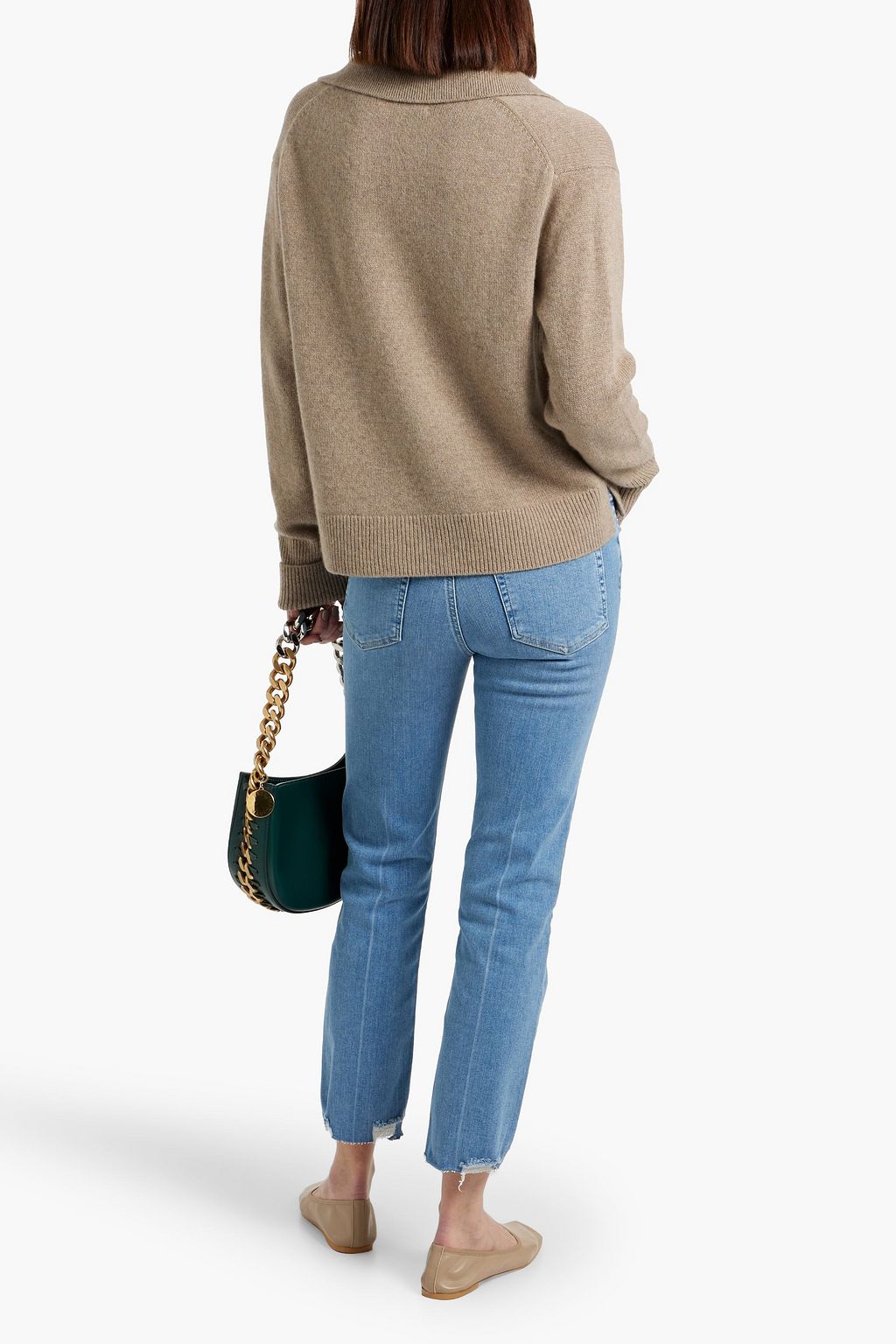 FRAME Le High Straight cropped high-rise straight-leg jeans