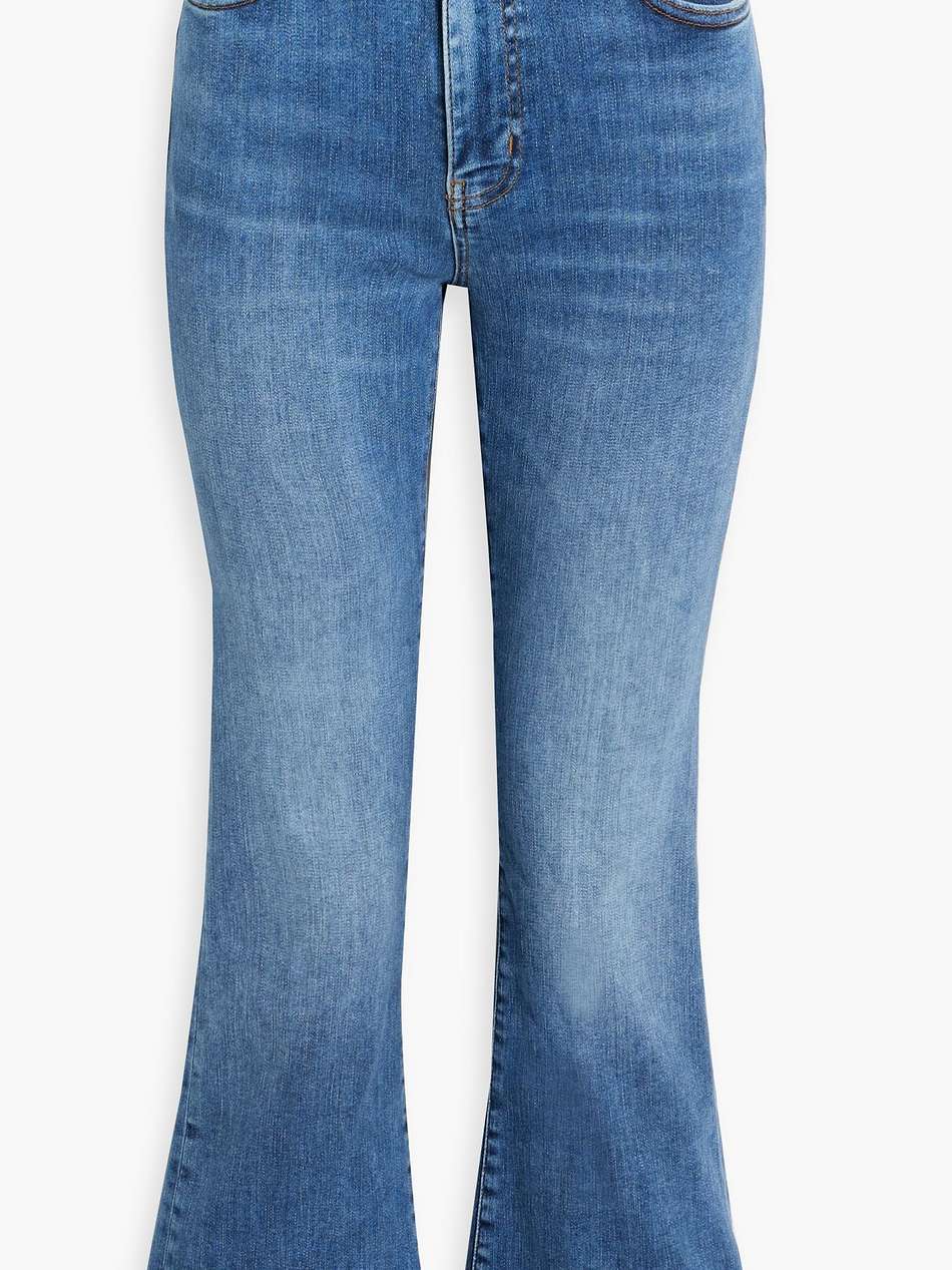 le crop mini boot cropped high-rise bootcut jeans
