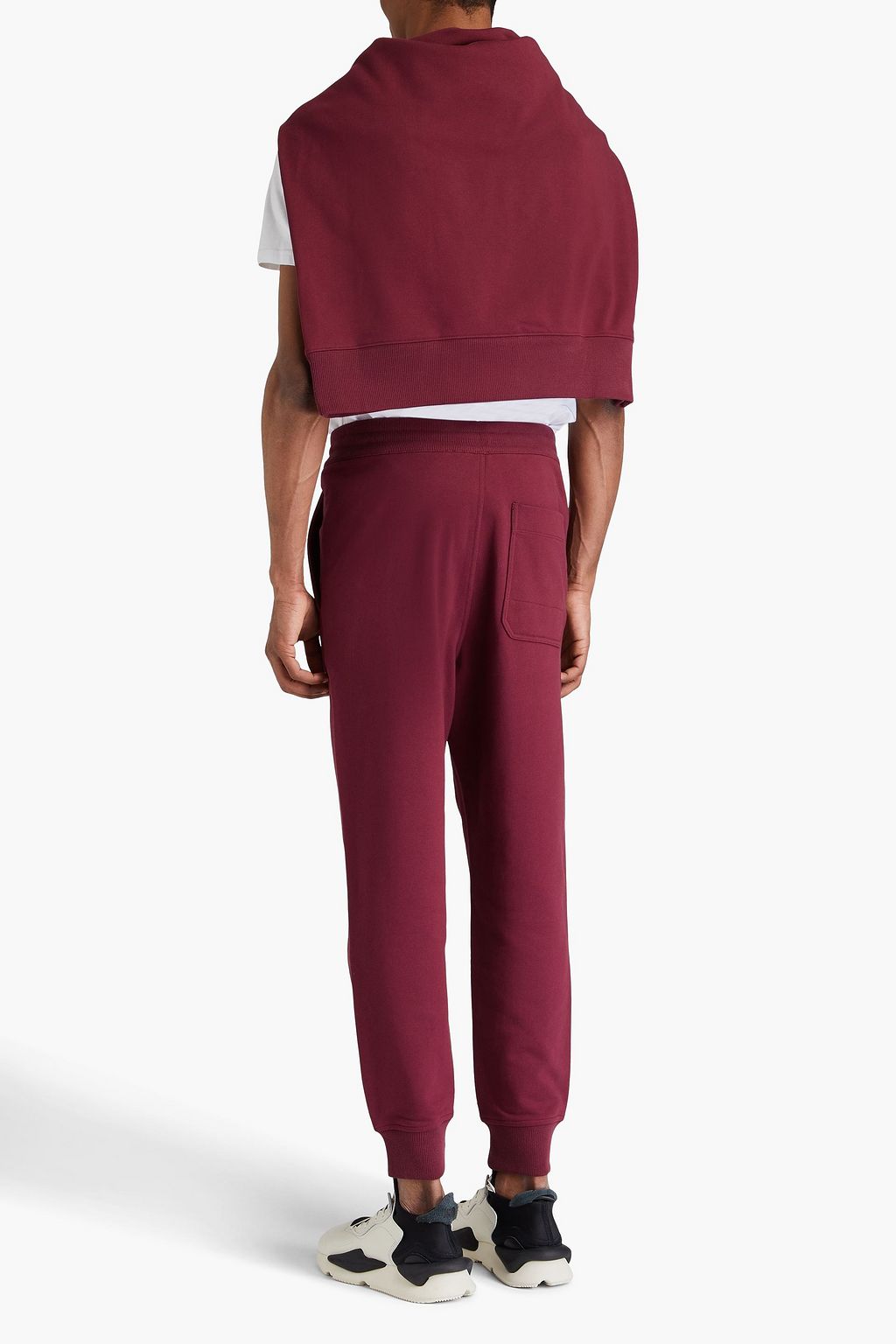 Y-3 French cotton-blend terry sweatpants
