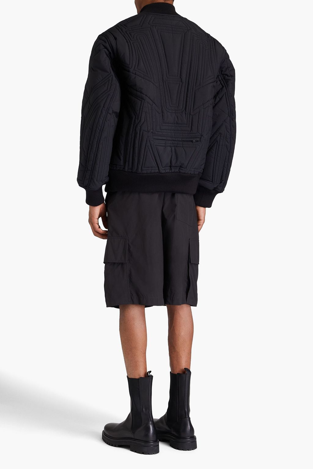 Y-3 Quilted shell bomber jacket
