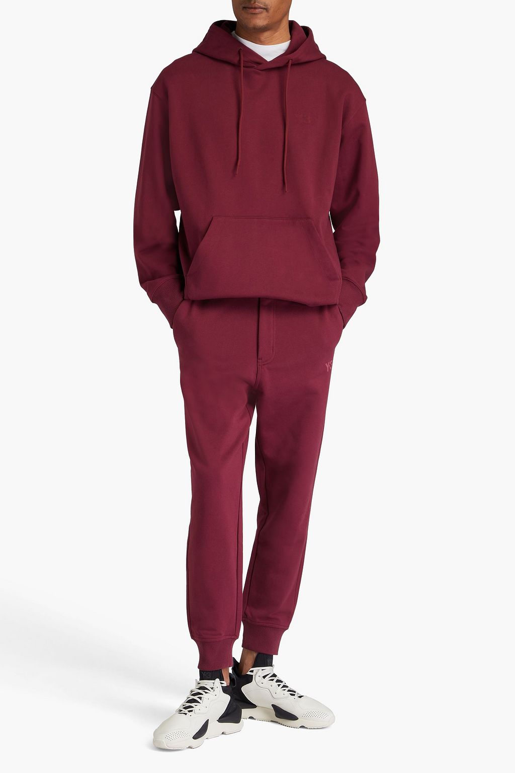 Y-3 French cotton-blend terry hoodie
