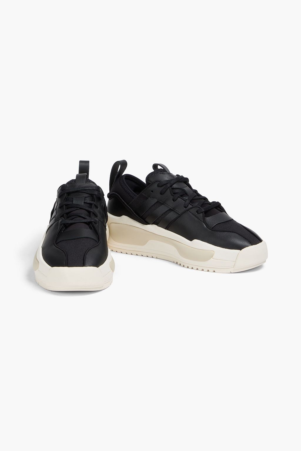 Y-3 Rivalry neoprene and leather sneakers