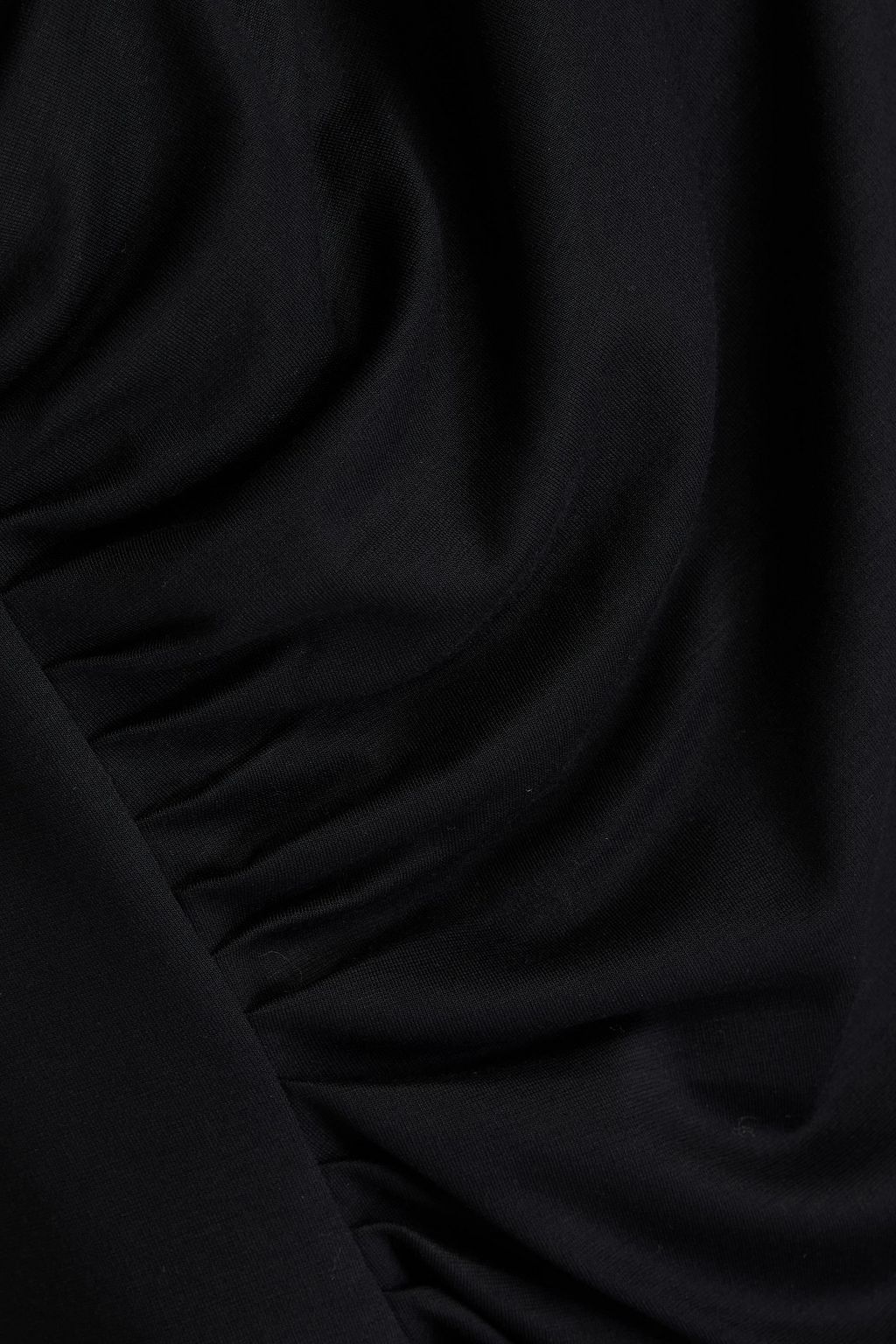 DIANE VON FURSTENBERG ジャージー トップス ルーシュ入り
