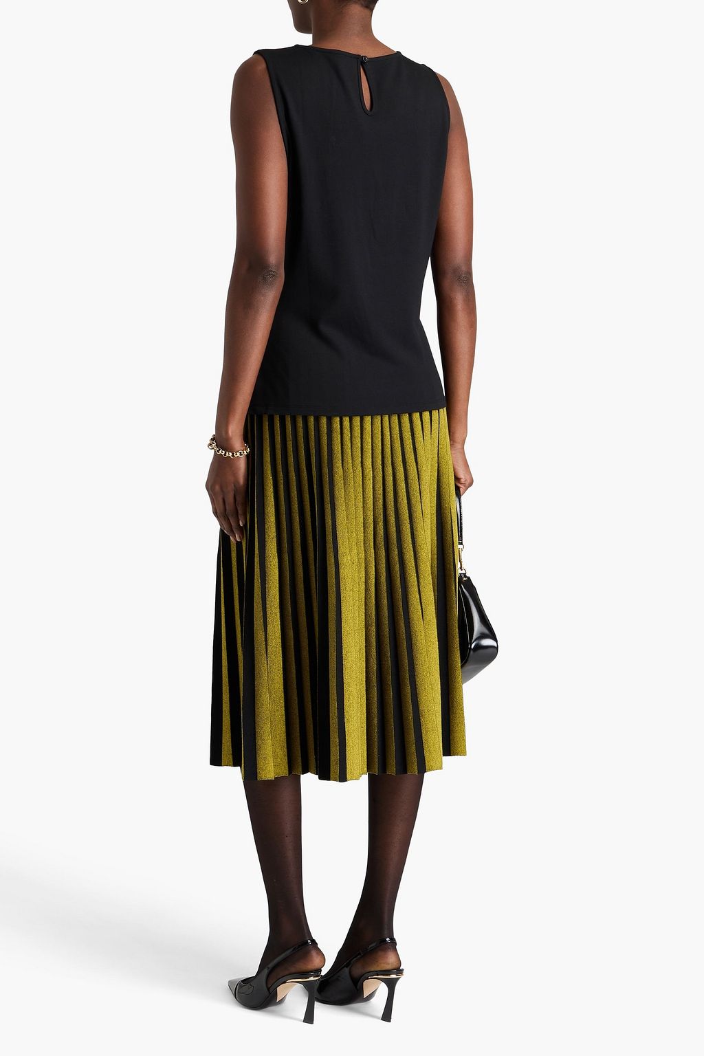 DIANE VON FURSTENBERG ジャージー トップス ルーシュ入り