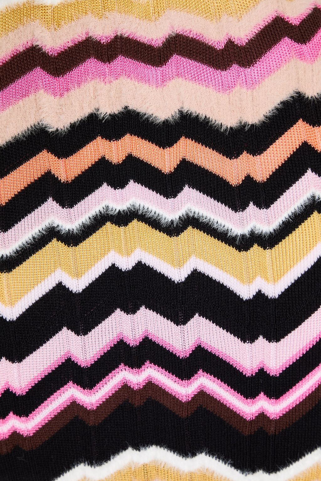 MISSONI تنورة قصيرة من نسيج محبوك ممشّط