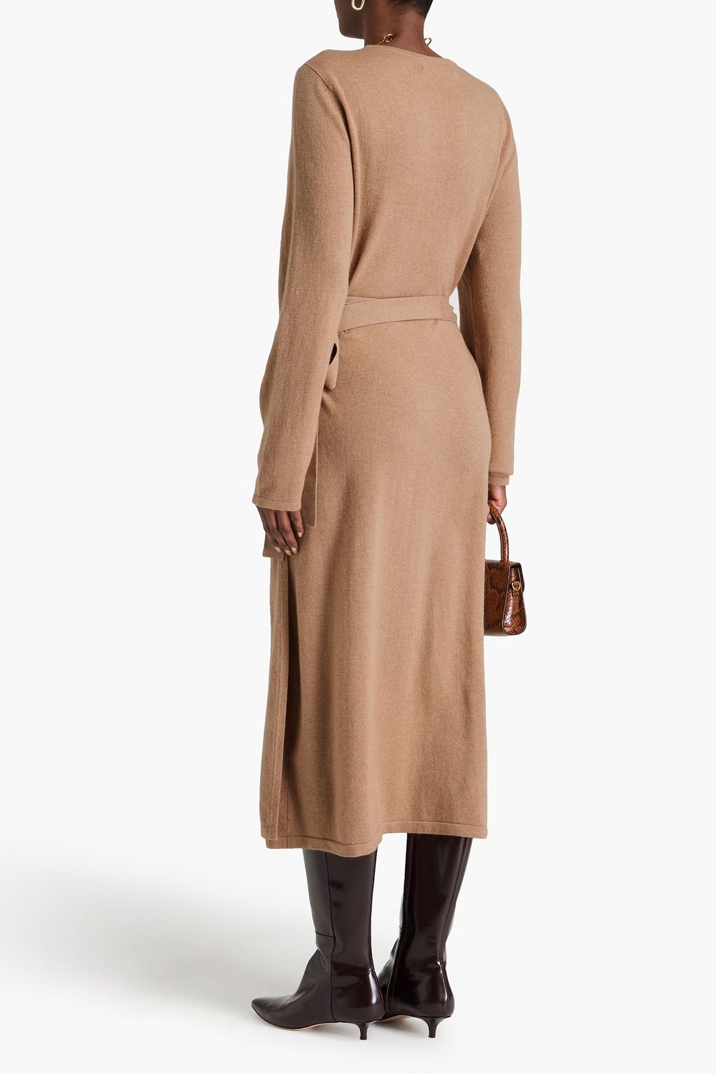 DIANE VON FURSTENBERG Astrid wool and cashmere-blend midi wrap dress