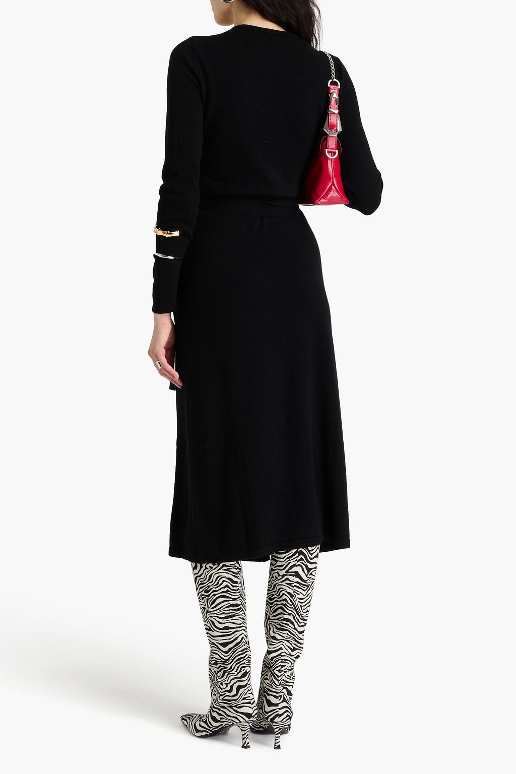 DIANE VON FURSTENBERG Astrid wool and cashmere-blend midi wrap dress