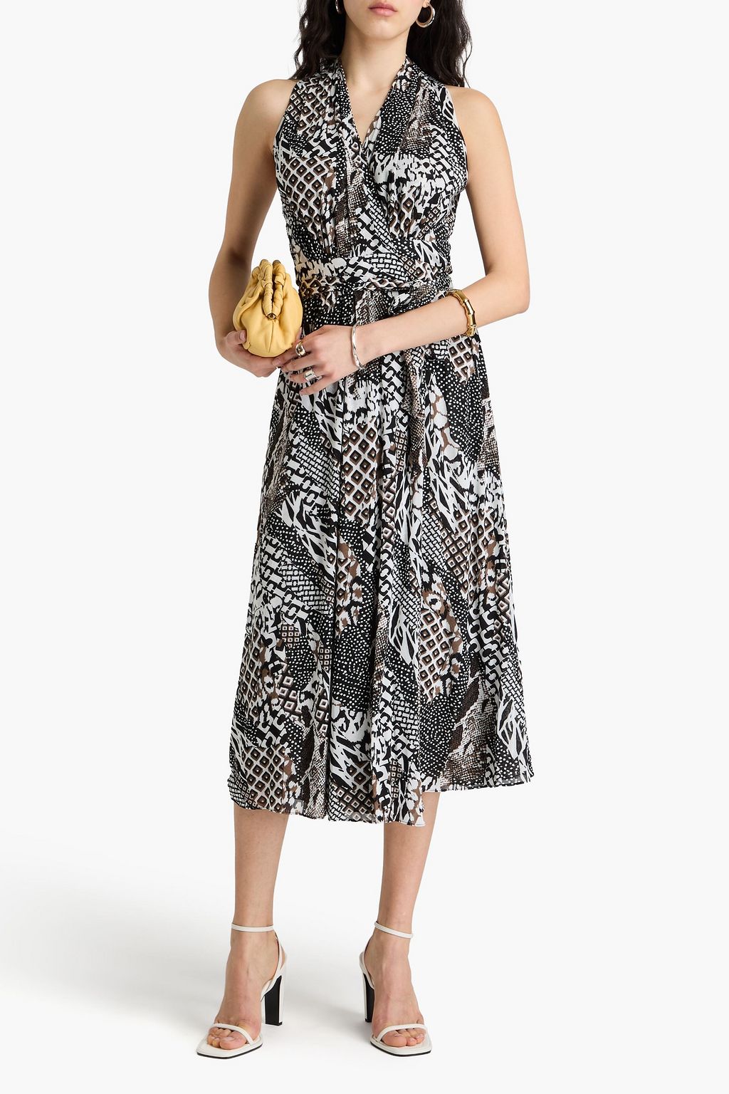 DIANE VON FURSTENBERG Pia wendbares Midikleid aus Stretch-Mesh mit Print