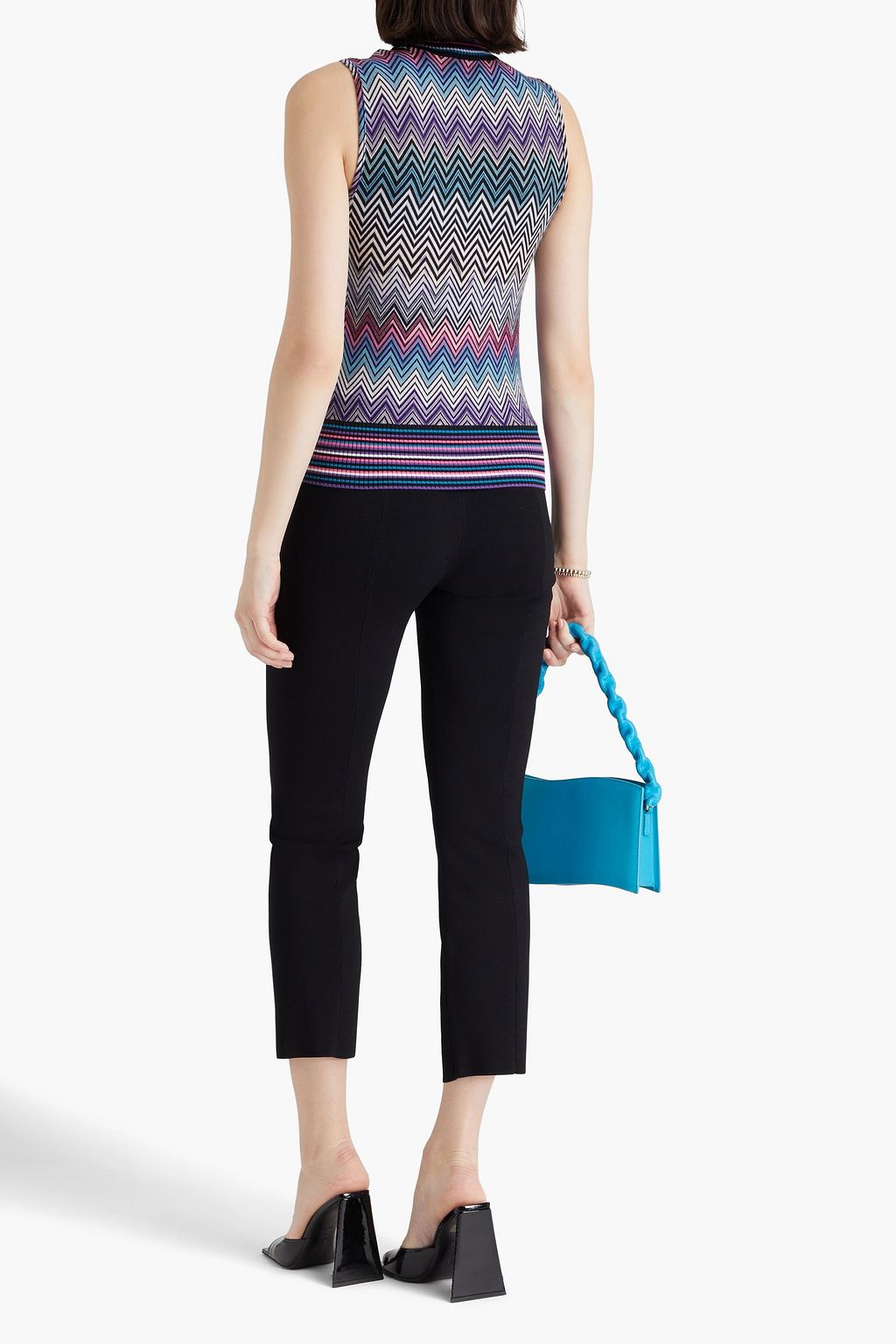 MISSONI بلوزة بياقة عالية من الصوف