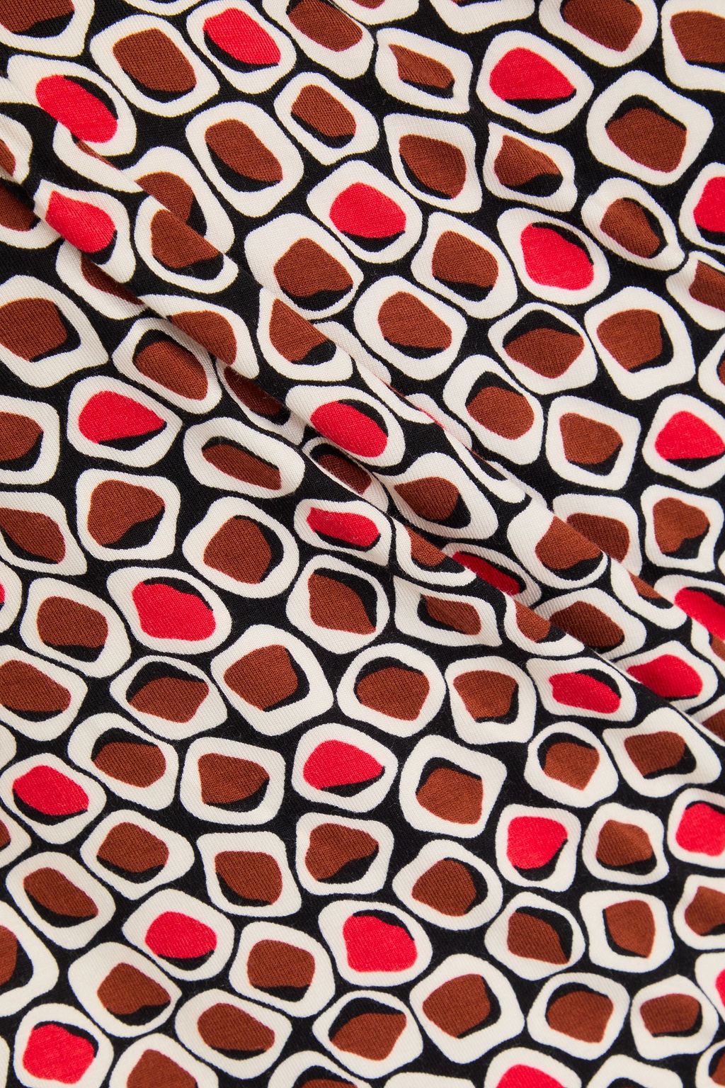 DIANE VON FURSTENBERG Mel Kleid aus Stretch-Jersey mit asymmetrischer Schulterpartie und Print