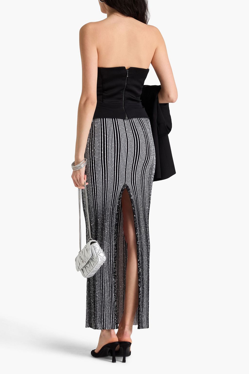 MISSONI تنورة طويلة مخططة بحبكة مضلّعة ومزركشة