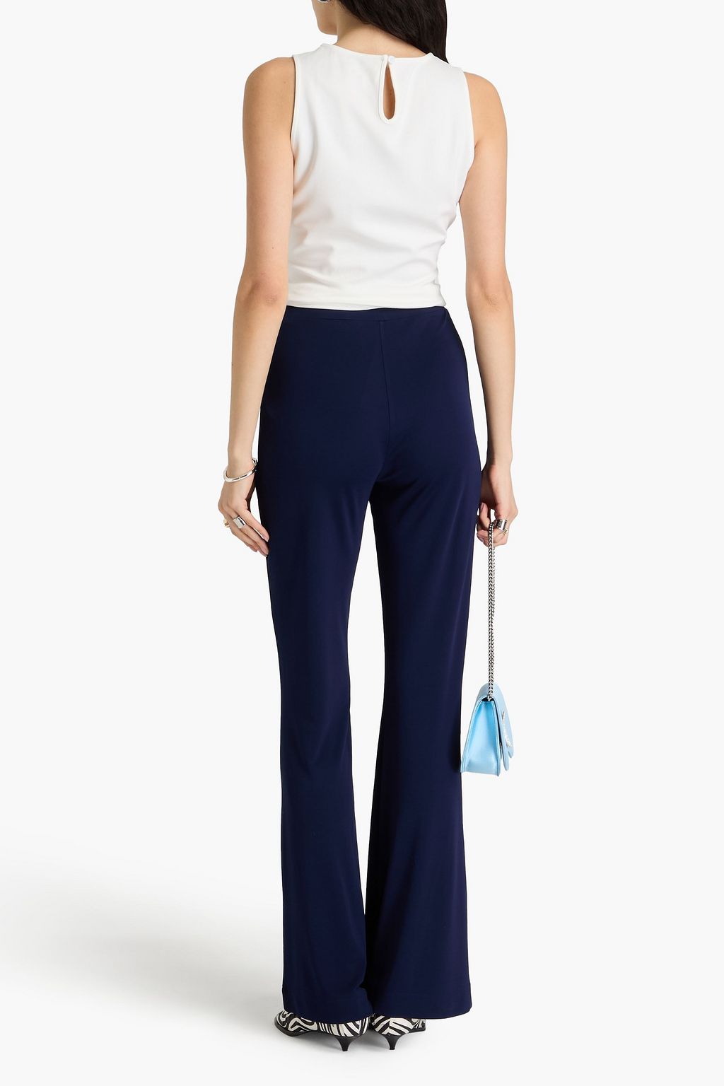DIANE VON FURSTENBERG Brooklyn stretch-jersey flared pants